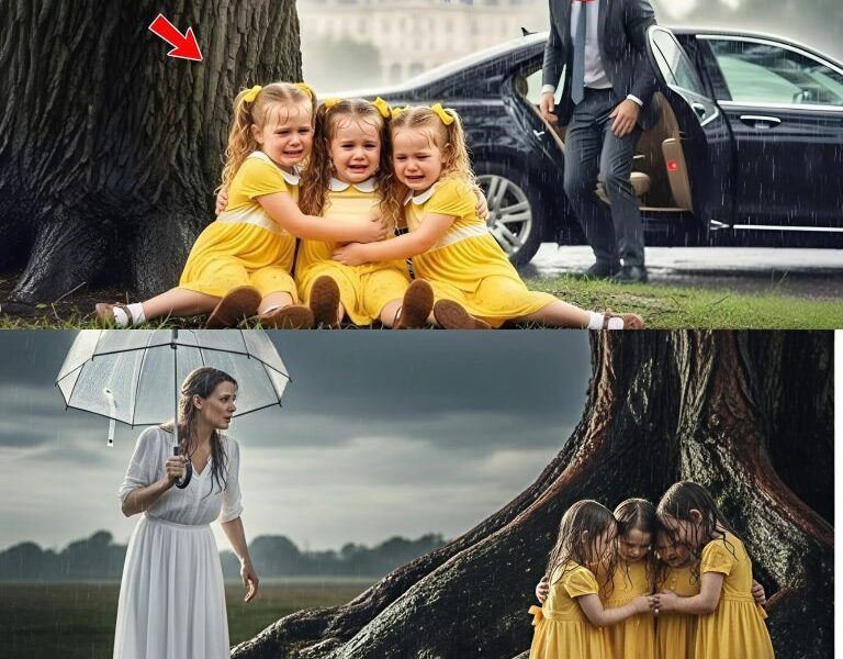 He Came Home Unannounced and Found His Triplets Abandoned by His New Wife in the rain…